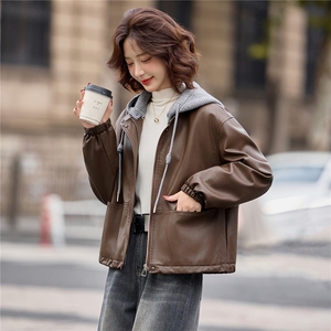 【冬季女装新款】可脱卸毛线帽加绒加厚皮棉P-145图片