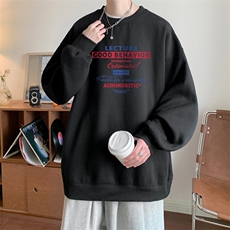！圆领卫衣男装港风长袖T恤男外套男WY148-P28，男装卫衣，电商B367
