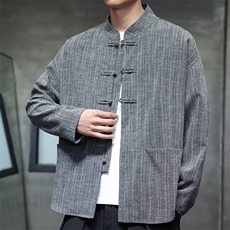 2025春季新款男装新中式汉服衬衣风唐装盘扣衬衫C167-P65，男装衬衫，电商B277(原6028)