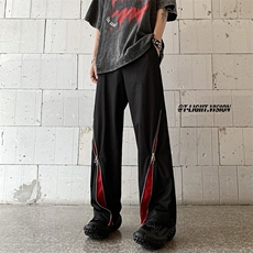 B221美式ins高街小众拼接宽松休闲登山裤冲锋裤LK23110-P65控88，男装休闲裤，电商B221