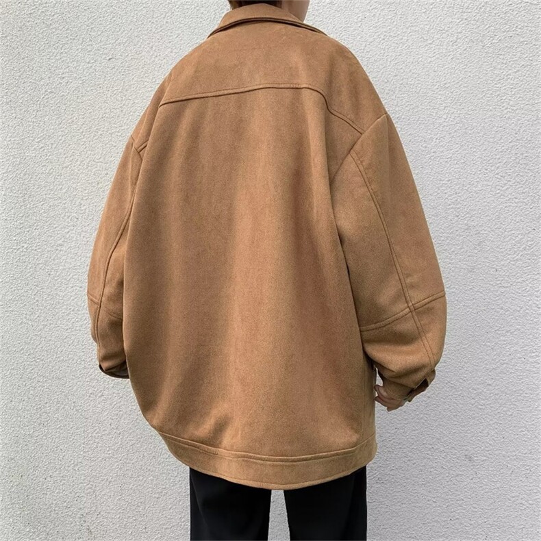 夹克男秋冬季新款小众设计感美式复古麂皮绒外套1008-1-J9234-P60,男装夹克,星座1008-1