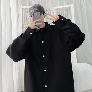 JK301/P65春装新款现货夹克外套男宽松大码潮流个性百搭上衣图片