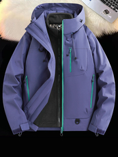 机能冲锋衣情侣外套登山服三合一加厚户外工装连帽夹克H7870-P80，男装夹克，星座1403A