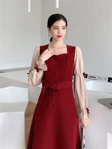 秋装连衣裙图片
