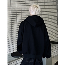 2025新款刺绣开衫卫衣男潮牌情侣装春秋连帽衫美式外套JK6031-P78，女装短外套，电商C307