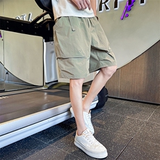 B3535067P38M-4XL爆夏季新款双层大口袋男士速干五分裤军绿，男装牛仔裤，电商B353