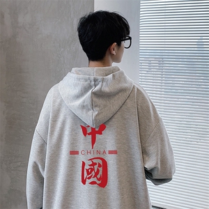 KS21198-P38 加绒-P43 连帽开衫卫衣男运动外套大码班服图片