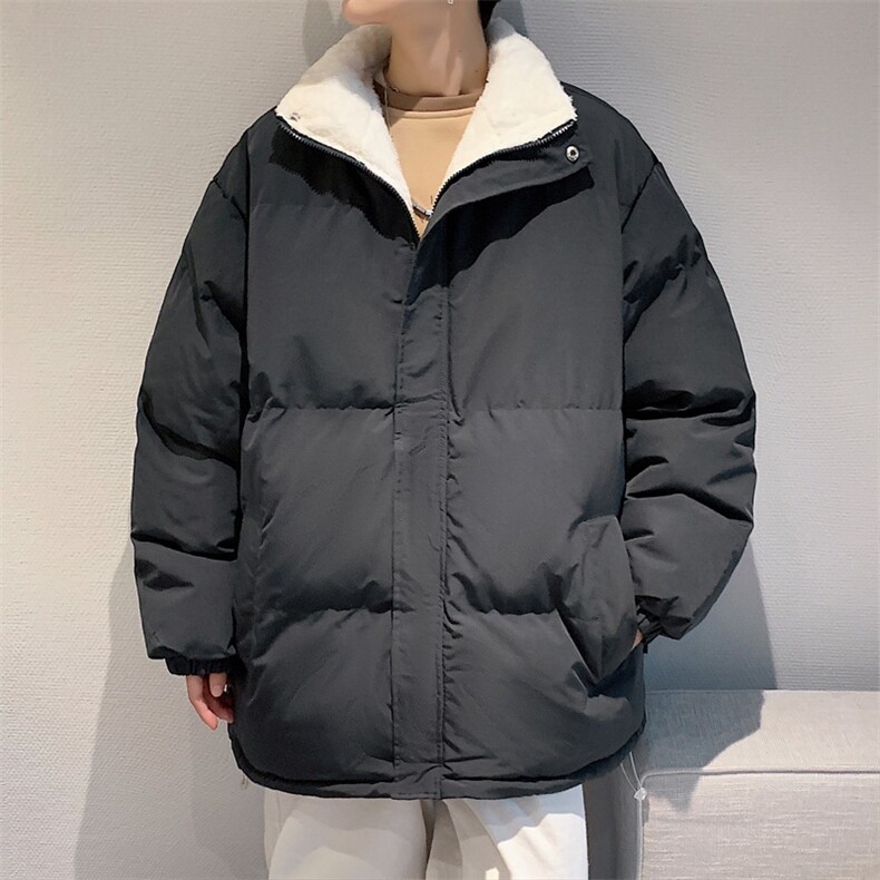 ！2023秋冬新款男士加绒加厚棉服立领百搭棉衣外套MY100特P75,男装棉衣,电商B220