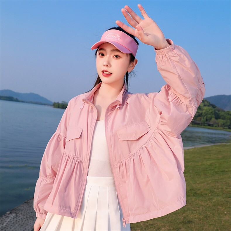 防晒衣女夏季2025年新款薄款长袖百搭时尚短款宽松防晒开衫外套，女装防晒衣，帛香坊