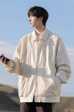 G0120-P82秋季新款日系cityboy肌理感翻领宽松夹克，男装夹克，星座109