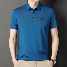 休闲大码短袖T恤衫2023夏装新款爸爸款潮流半袖POLO衫PL9607-P45，男装Polo衫，星座1402-2