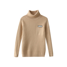 2024新款安迪绒童装高领假口袋毛衣时尚保暖儿童针织衫，童装卫衣/绒衫，绒颖羊绒