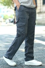 S-7XL2021春装男士休闲裤多口袋宽松工装裤加肥大码1603，男装休闲裤，星座802