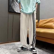 夏季拖地冰丝西裤织带直筒超薄垂感拖地裤X715KZ1669·P30k40，男装休闲裤，星座715