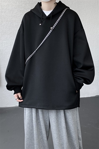 胖俗俗同款卫衣美式连帽卫衣宽松休闲抗皱空气层口袋卫衣WY31P68图片