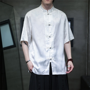 数据款现货！夏季新款休闲大码短袖衬衫A021-CS9898-P65-控88图片