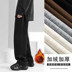 美式卫裤男秋冬季新款加绒加厚休闲裤WK87-1常规特批28加绒特批33图片