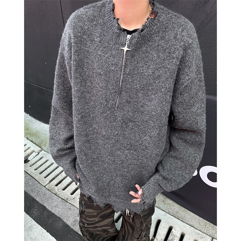秋冬新款毛衣美式休闲慵懒风针织衫男MY0645-P63,男装针织衫/毛衣,星座308B-2