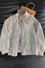 2026春季抖音得物品质新款扎染PU皮衣立领皮夹克外套男6151-TP48，男装夹克，星座207