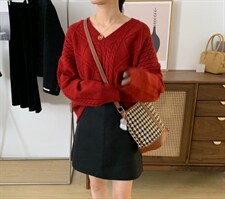 定制纱线羊绒毛衣，女装针织衫/毛衣，素妮