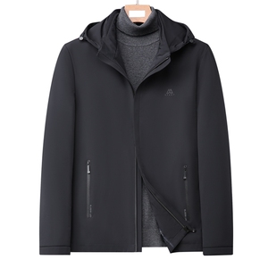中年脱卸帽羽绒服可脱卸内胆冬季中年保暖外套男GSNA9988-P335图片