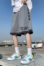 ！2023夏季新款男士冰丝短裤字母印花五分裤DK606P30，男装休闲裤，电商B220