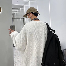 潮牌ins华夫格卫衣男ins宽松痞帅百搭衣服潮流春季外套男WY31-P25，男装卫衣，星座1008-1