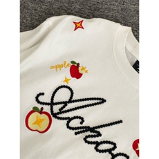 【有货】美式复古刺绣短袖t恤男情侣款TX6168-特P35，男装T恤，星座1007（原301D）