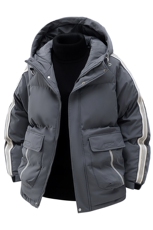 冬男士棉衣户外青少年连帽冲锋衣口袋棉服外套，男装棉衣，星座1206-1（原A206-1）
