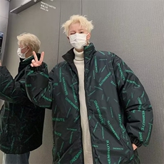 运动双面穿棉衣男女款冬季加厚保暖棉袄潮牌情侣面包棉服W132/P70，男装棉衣，星座506