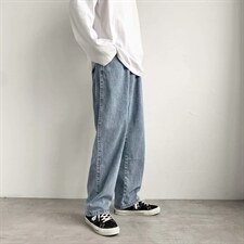 新款牛仔裤男直筒宽松长裤韩版潮流裤子束脚休闲1008-2-291-p33,男装牛仔裤,星座1008-2