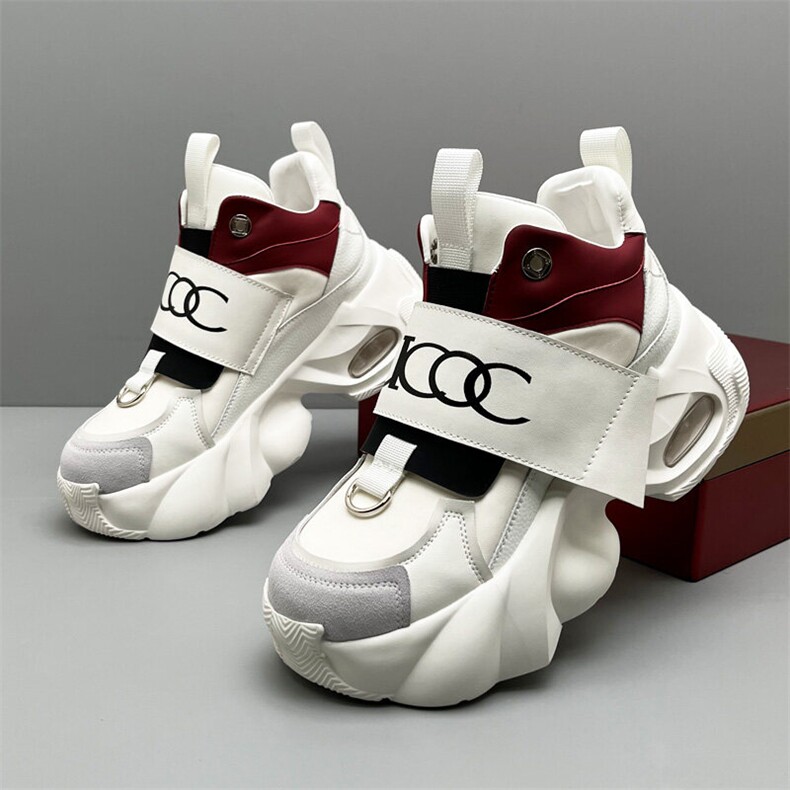 X4626-275气垫拼色老爹鞋潮男厚底高帮鞋秋冬百搭休闲鞋，男鞋靴子，星座1407-3