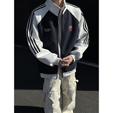 美式立领运动刺绣外套男xh93-特p75，男装卫衣，电商B367