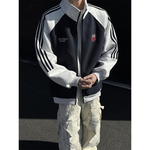 美式立领运动刺绣外套男 xh93-特p75图片
