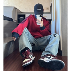 抖音得物高品质26春装美式高街重磅结构拼接织带立领卫衣外套CM42，女装短外套，电商A486-1