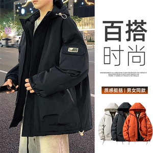 2025冬季主推石墨烯工装加厚连帽抗寒冲锋棉服货号YY2319棉衣图片