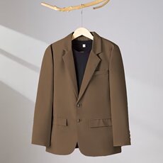 西服外套男修身商务休闲职业正装新郎伴郎结婚礼服上班纯色小西装，男装西服，星座506A