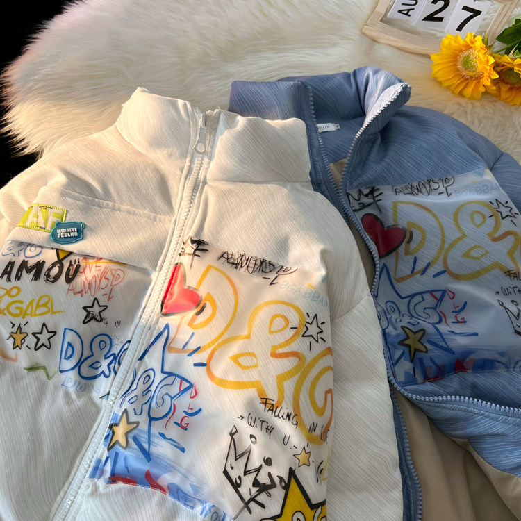 已出货！主推！平铺小清新面包服立领棉衣情侣可爱韩版M05-P120,男装棉衣,星座1611B