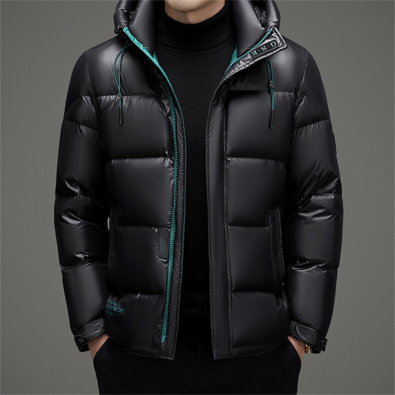 羽绒服男冬季加厚极寒外套2026新款高端男士短款中老年爸爸装亮色,男装羽绒服,电商B212（原钱塘6029）
