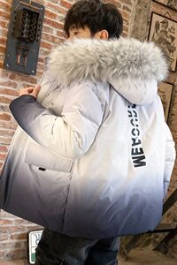 男士羽绒服2020冬季新款潮流短款渐变潮牌DS620T图片