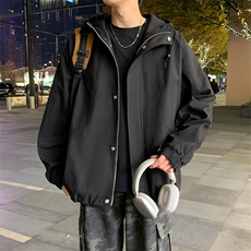 外套男春秋新款男士冲锋衣宽松休闲美式工装夹克JK02638-P73，男装夹克，星座308B-2