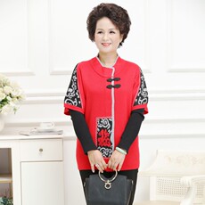 时尚中老年女装羊毛马甲秋冬保暖加厚针织坎肩优雅大方妈妈装，女装中老年女装，亚东羊绒制品