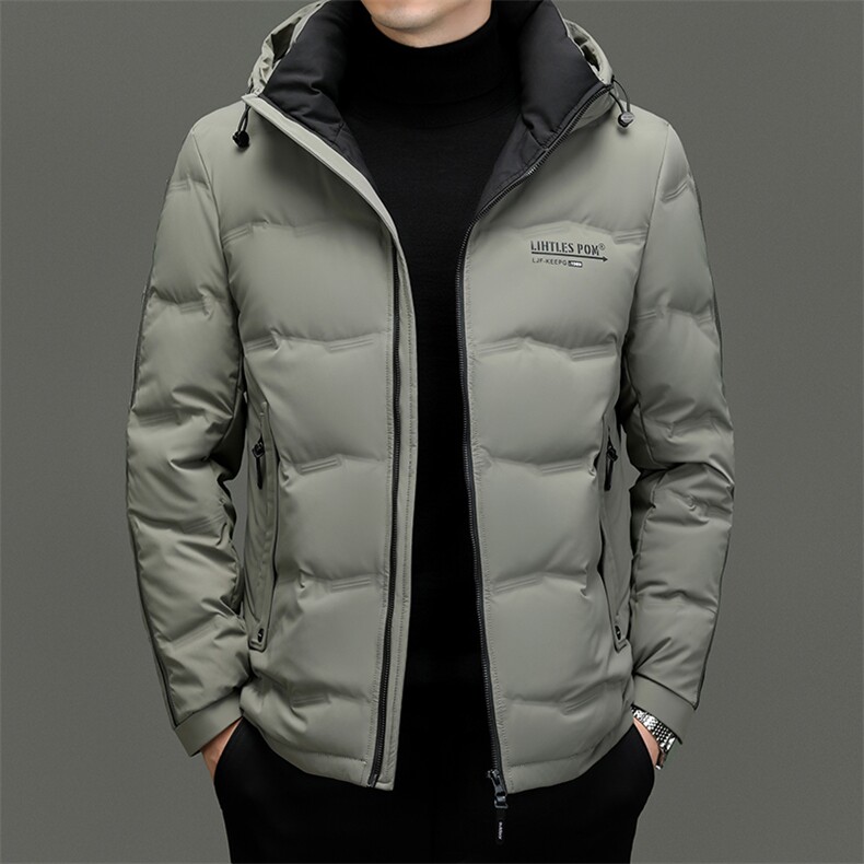 BZC2385钱塘2020-2新款时尚休闲简约冬季厚款中年男士羽绒服P240,男装羽绒服,钱塘207-2