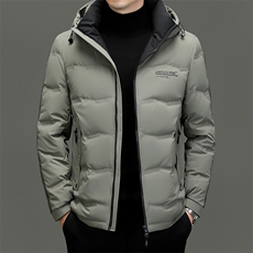 BZC2385钱塘2020-2新款时尚休闲简约冬季厚款中年男士羽绒服P240，男装羽绒服，钱塘207-2