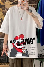 DX17218-P20纯棉短袖t恤男大码半袖打底衫宽松体恤衫海报风，男装T恤，电商A040