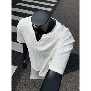 XZ809A/DDVV01/特P35/控48肌理感冰丝T恤,165男生潮流衣服搭配衣服图片