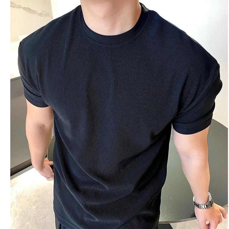 美式硬汉风冰爽丝肌肤纹男高级感紧身弹力短袖011-TP46,男装T恤,电商A089-1