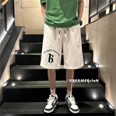 D2020-P38控48抖音潮牌美式篮球裤子大码肥仔高街潮ins五分裤，男装牛仔裤，星座116