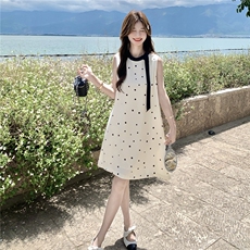 2026夏季新款温柔风印波点连衣裙女182-8710P135K198，女装连衣裙，帛香坊
