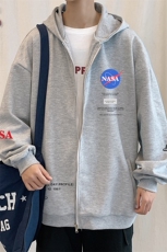 KS21243-P38NASA连帽开衫卫衣男运动外套大码班服，男装卫衣，电商A040